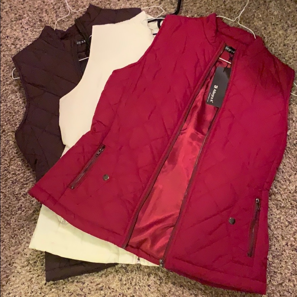 Three vests!